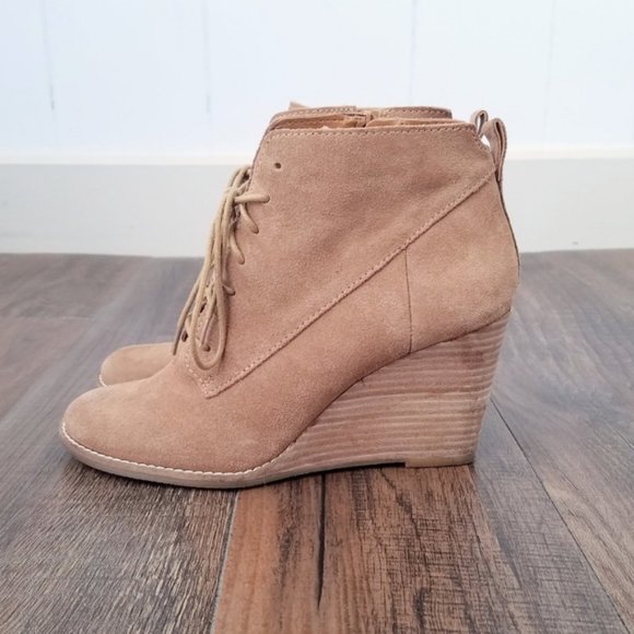 Lucky Brand Shoes - Lucky Brand Yoanna Lace Up Wedge Bootie